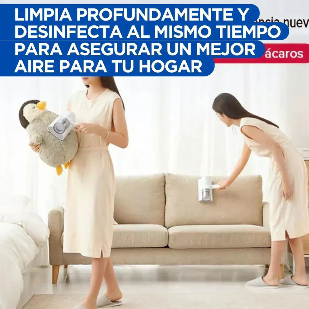 Aspiradora Recargable - Eliminadora de Ácaros y Alergías con Técnología de Luz UV