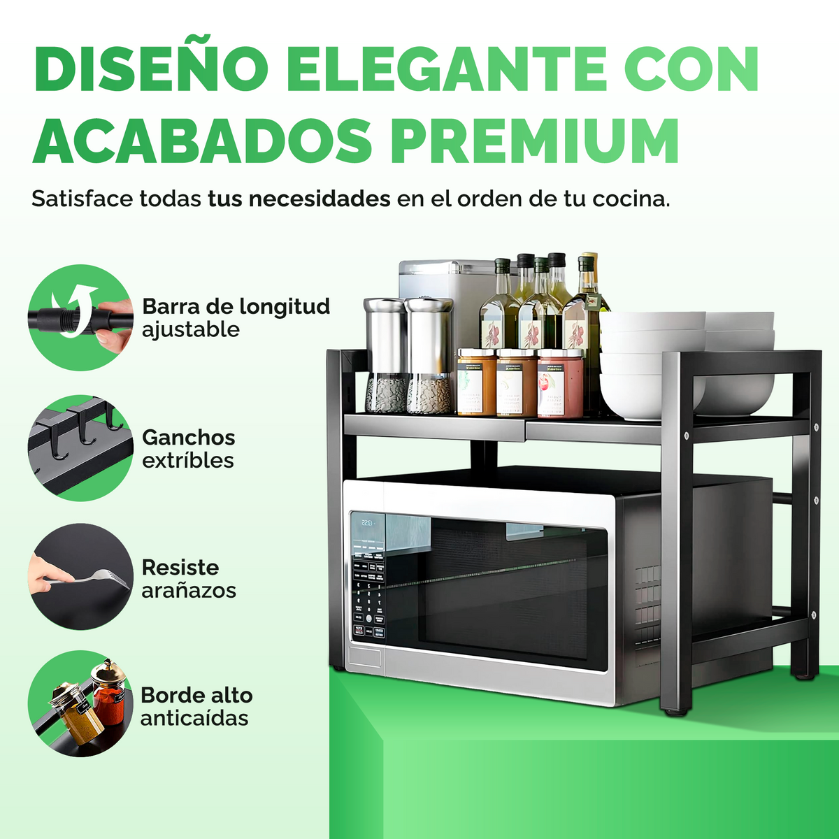 Organizador Extensible de Microondas