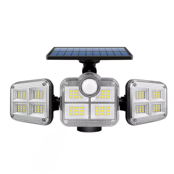 Reflector Led Solar Con 3 Cabezales 800W