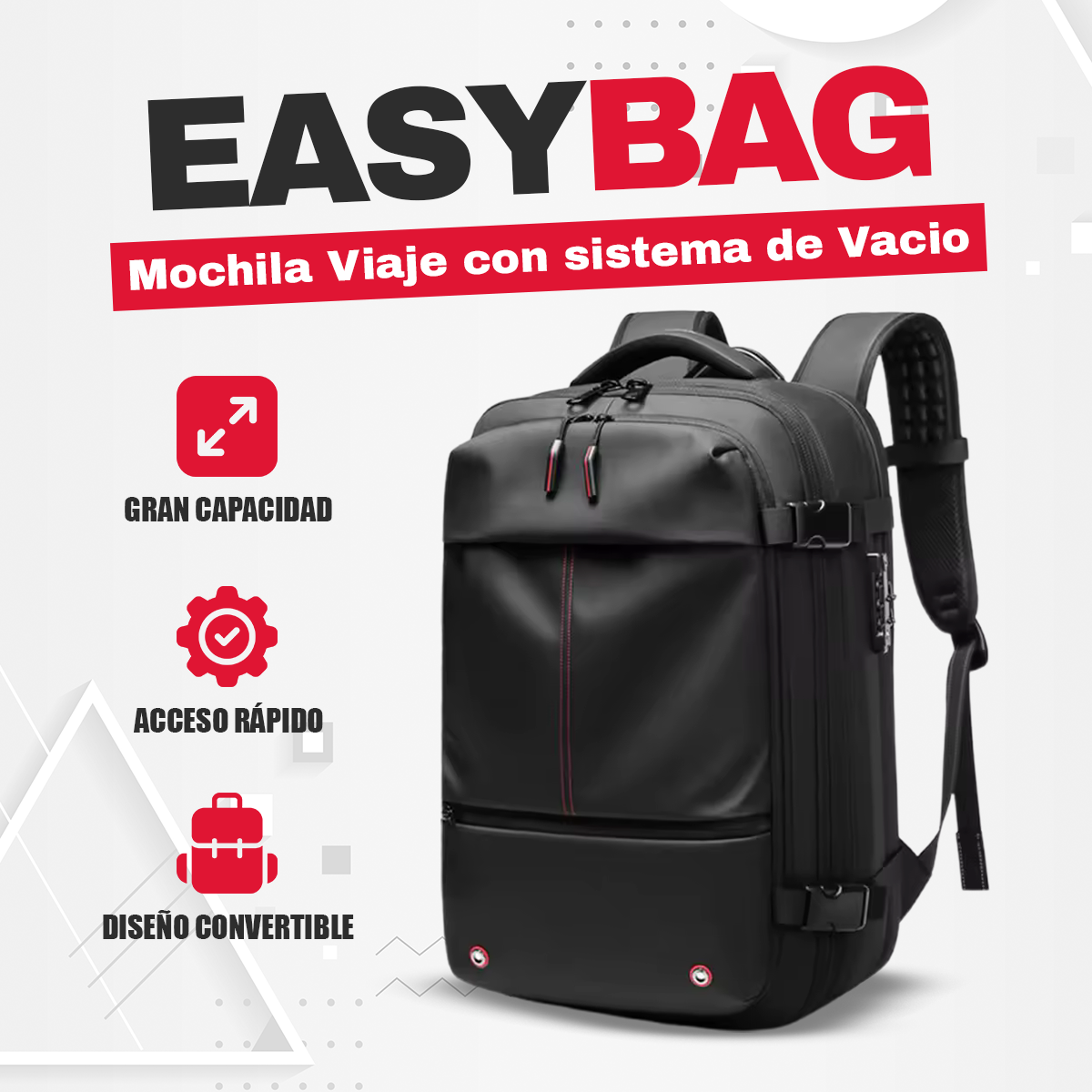 Easybag™ Mochila Viaje con sistema de Vacio