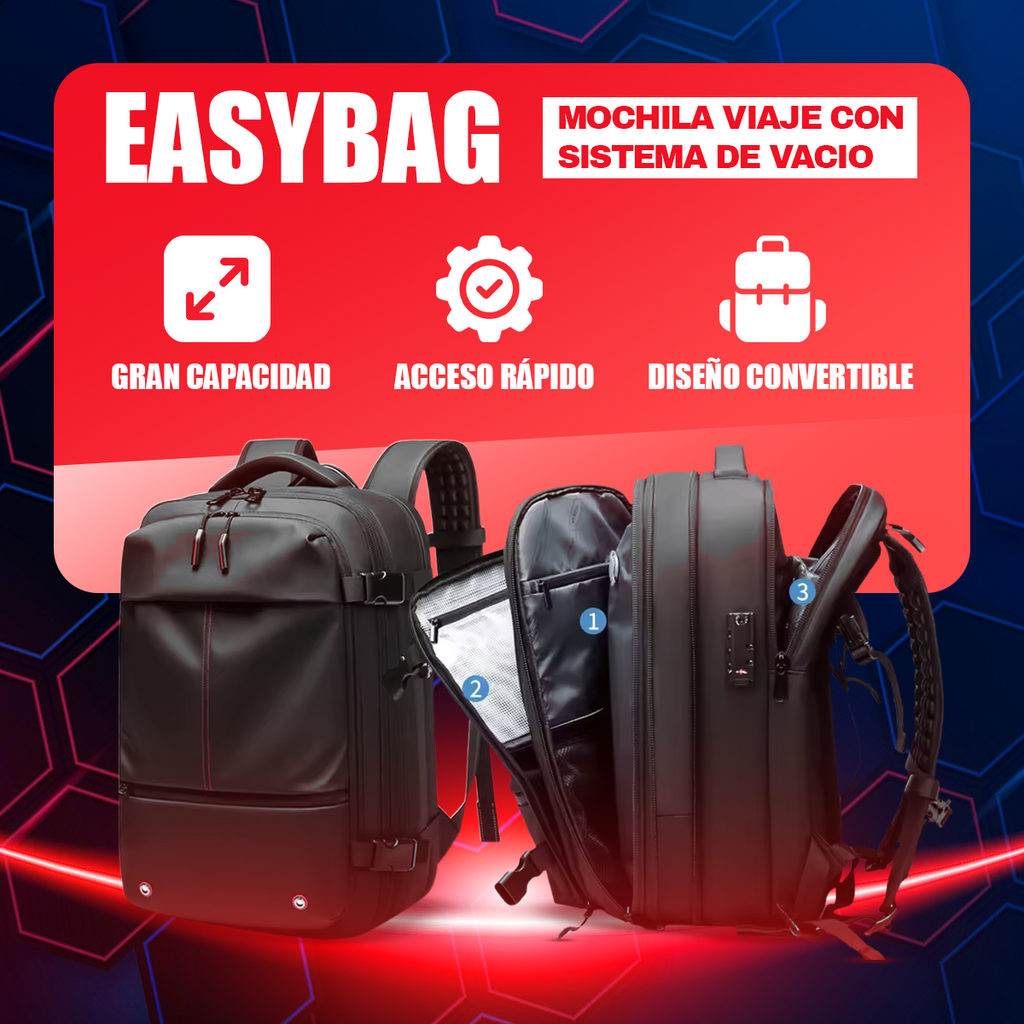 Easybag™ Mochila Viaje con sistema de Vacio