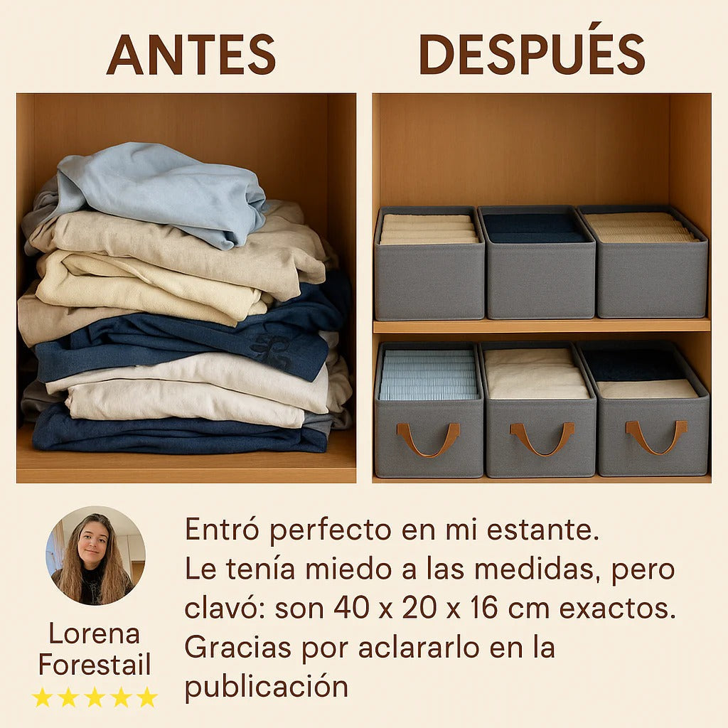 Organizador de Ropa Plegable con Asa Reforzada
