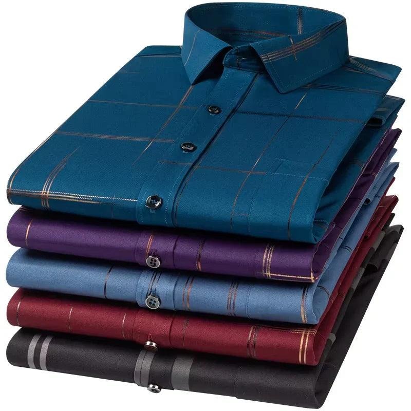 Eleganz™ Combo de 5 Camisas de Manga Larga + 3 Regalos